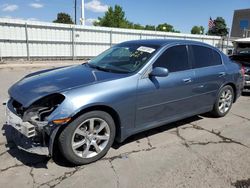 Salvage cars for sale at Littleton, CO auction: 2006 Infiniti G35