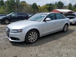 Salvage cars for sale from Copart Mendon, MA: 2009 Audi A4 Premium Plus