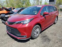 Salvage cars for sale at Marlboro, NY auction: 2021 Toyota Sienna XLE