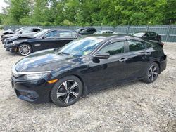 Salvage cars for sale from Copart Candia, NH: 2017 Honda Civic Touring