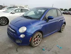 Salvage cars for sale at Grand Prairie, TX auction: 2012 Fiat 500 Sport