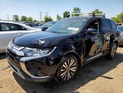 Salvage cars for sale at Elgin, IL auction: 2019 Mitsubishi Outlander SE