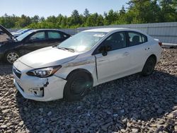 Salvage cars for sale from Copart Windham, ME: 2017 Subaru Impreza