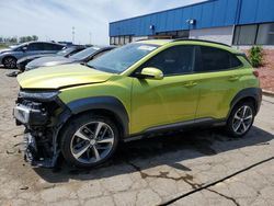 Salvage cars for sale at Woodhaven, MI auction: 2020 Hyundai Kona Ultimate