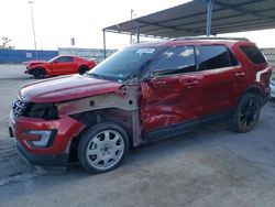 Salvage cars for sale at Anthony, TX auction: 2017 Ford Explorer XLT