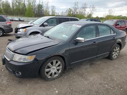 Salvage cars for sale at Leroy, NY auction: 2008 Lincoln MKZ