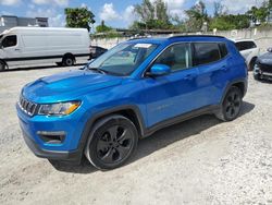 Salvage cars for sale from Copart Opa Locka, FL: 2019 Jeep Compass Latitude
