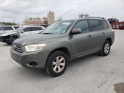 Salvage cars for sale at New Orleans, LA auction: 2010 Toyota Highlander
