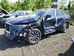 Salvage cars for sale at Marlboro, NY auction: 2022 Infiniti QX60 Pure