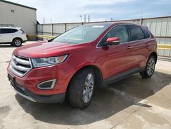 Salvage cars for sale at Haslet, TX auction: 2018 Ford Edge Titanium