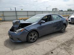 Salvage cars for sale at Dyer, IN auction: 2016 Toyota Corolla L