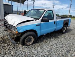 Salvage cars for sale at Tifton, GA auction: 2002 Ford F350 SRW Super Duty