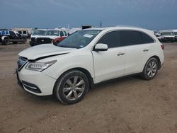 Salvage cars for sale from Copart Houston, TX: 2016 Acura MDX Advance