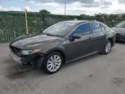 Salvage cars for sale at Orlando, FL auction: 2019 Toyota Camry L