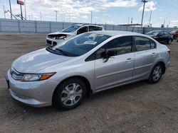 Salvage cars for sale from Copart Greenwood, NE: 2012 Honda Civic Hybrid L