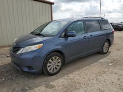 Salvage cars for sale at Temple, TX auction: 2015 Toyota Sienna LE