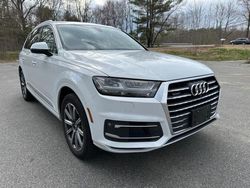 Salvage cars for sale at North Billerica, MA auction: 2019 Audi Q7 Premium Plus