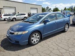 Salvage cars for sale at Woodburn, OR auction: 2009 Honda Civic LX