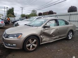 Salvage cars for sale at New Britain, CT auction: 2015 Volkswagen Passat S
