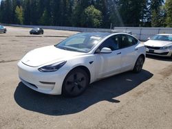 Salvage cars for sale at Arlington, WA auction: 2021 Tesla Model 3