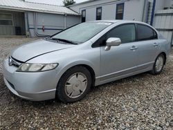 Salvage cars for sale from Copart Prairie Grove, AR: 2006 Honda Civic Hybrid