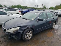 Salvage cars for sale from Copart Hillsborough, NJ: 2007 Honda Accord EX