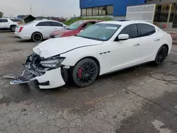 Salvage cars for sale from Copart Woodhaven, MI: 2015 Maserati Ghibli