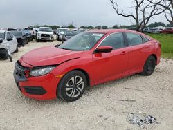 Salvage cars for sale from Copart San Antonio, TX: 2016 Honda Civic LX