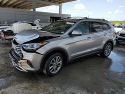 Salvage cars for sale at West Palm Beach, FL auction: 2018 Hyundai Santa FE SE