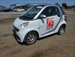 Smart salvage cars for sale: 2015 Smart Fortwo