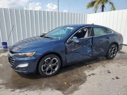 Salvage cars for sale from Copart Riverview, FL: 2022 Chevrolet Malibu LT