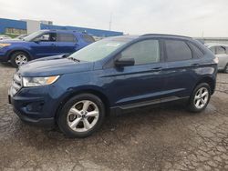 Salvage cars for sale at Woodhaven, MI auction: 2017 Ford Edge SE