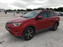 Salvage cars for sale from Copart New Braunfels, TX: 2017 Toyota Rav4 XLE