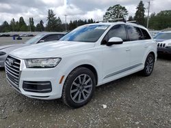 Salvage cars for sale from Copart Graham, WA: 2017 Audi Q7 Premium Plus