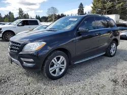 Salvage cars for sale from Copart Graham, WA: 2015 Mercedes-Benz ML 250 Bluetec