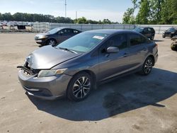 Salvage cars for sale at Dunn, NC auction: 2014 Honda Civic EX