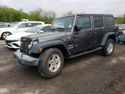 Salvage cars for sale at Marlboro, NY auction: 2016 Jeep Wrangler Unlimited Sport