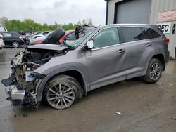 Toyota Highlander salvage cars for sale: 2019 Toyota Highlander SE