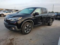 Salvage cars for sale at Grand Prairie, TX auction: 2017 Honda Ridgeline RTL