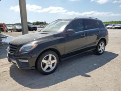 Salvage cars for sale at West Palm Beach, FL auction: 2015 Mercedes-Benz ML 350 4matic