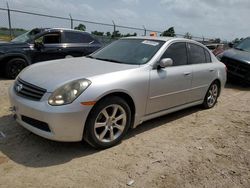 Salvage cars for sale at Houston, TX auction: 2006 Infiniti G35