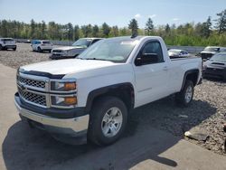 Salvage cars for sale from Copart Windham, ME: 2015 Chevrolet Silverado C1500 LT