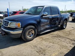 Salvage cars for sale at Woodhaven, MI auction: 2002 Ford F150 Supercrew