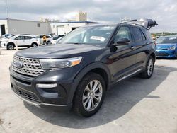 Salvage cars for sale at New Orleans, LA auction: 2021 Ford Explorer Limited