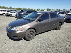 Salvage cars for sale at Antelope, CA auction: 2003 Toyota Corolla CE