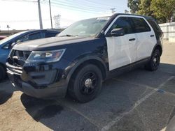 Salvage cars for sale at Rancho Cucamonga, CA auction: 2017 Ford Explorer Police Interceptor