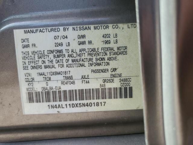 2005 Nissan Altima S