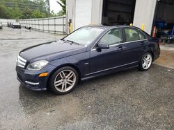 Salvage cars for sale from Copart Savannah, GA: 2012 Mercedes-Benz C 250