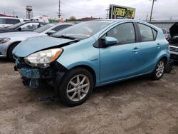 Salvage cars for sale from Copart Chicago Heights, IL: 2013 Toyota Prius C
