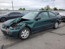 Honda Civic ex salvage cars for sale: 2000 Honda Civic EX